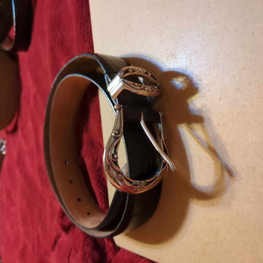 Brighton Tan Leather Belt Large 34
